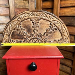 14”x7” Handcrafted wood decorative architecture arch. Ready to hang-light weight